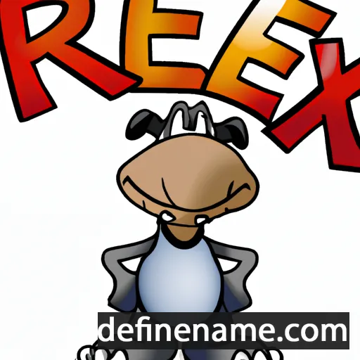 cartoon of the name Rexie