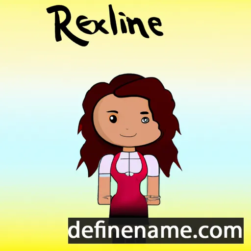 cartoon of the name Rexine