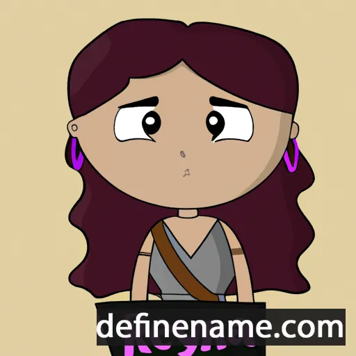 cartoon of the name Reyna