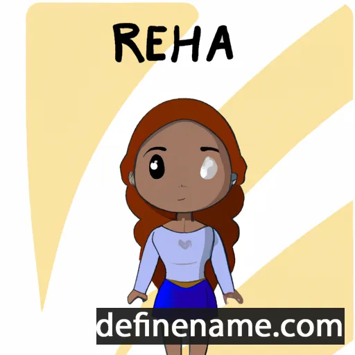 cartoon of the name Rhéia