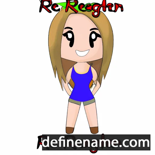 cartoon of the name Rheagan