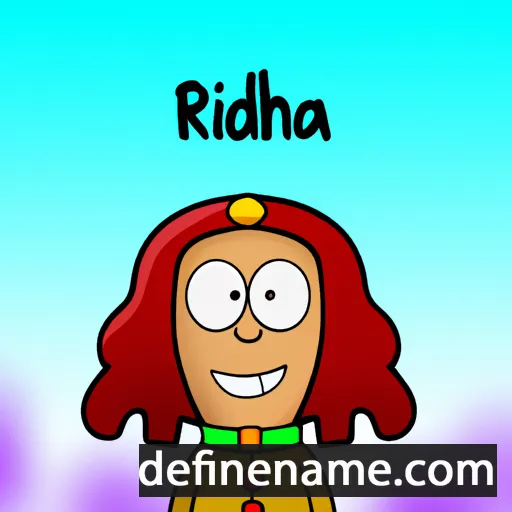 cartoon of the name Rheda