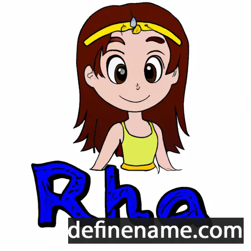 cartoon of the name Rheia