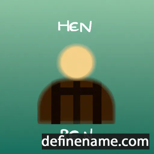 cartoon of the name Rhen