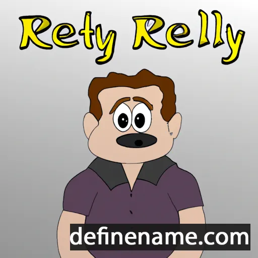 cartoon of the name Rhettley