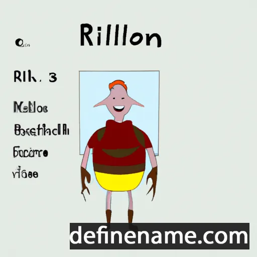 Rhiwallon cartoon