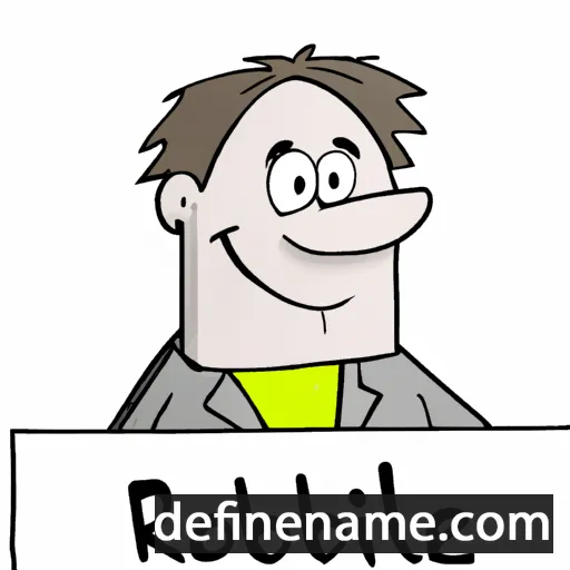 cartoon of the name Rhobert