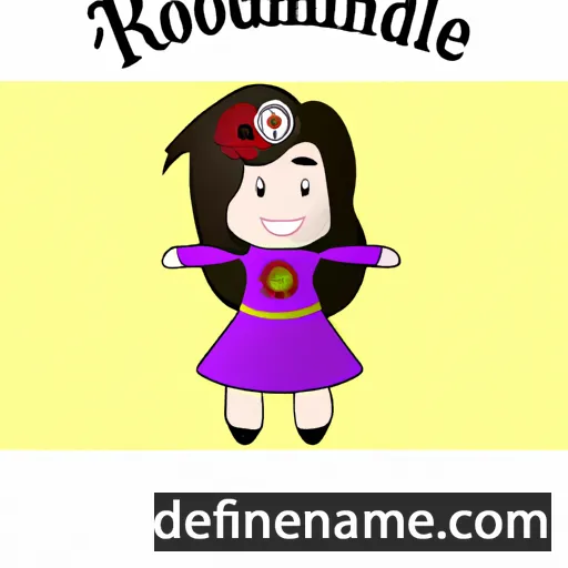 cartoon of the name Rhodanthe