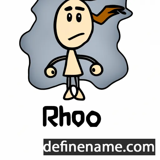 cartoon of the name Rhoeo