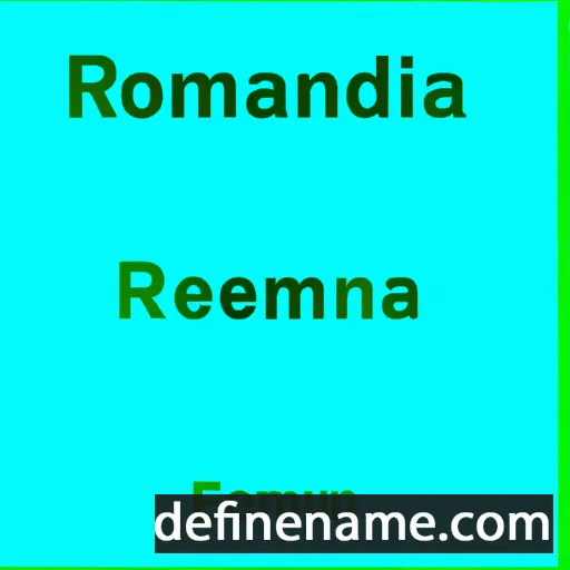 cartoon of the name Rhoma