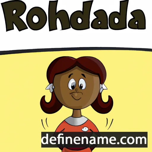 cartoon of the name Rhondala