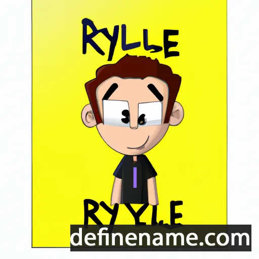 cartoon of the name Rhyley