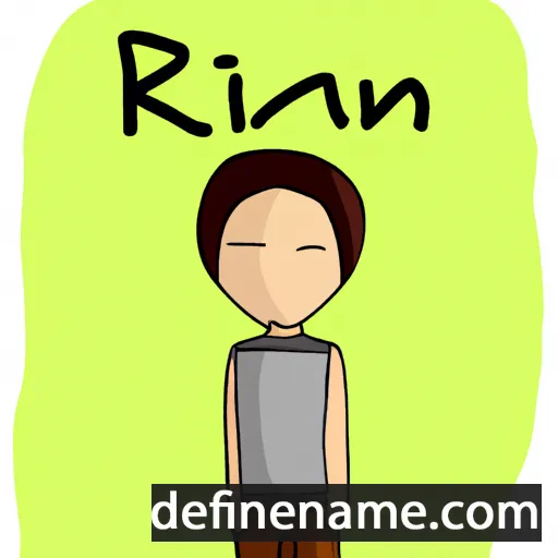 cartoon of the name Rian