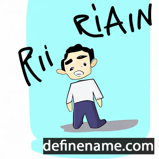 cartoon of the name Rian