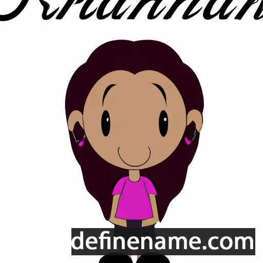 cartoon of the name Riannah