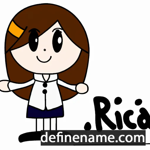 cartoon of the name Rica