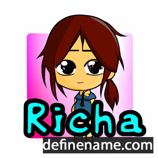 cartoon of the name Richika