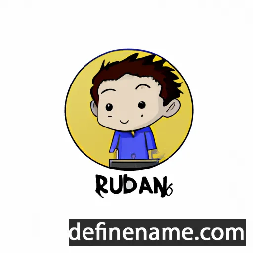 cartoon of the name Ridzuan