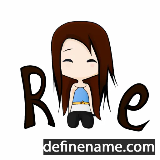 cartoon of the name Rie