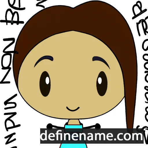 cartoon of the name Rieanna