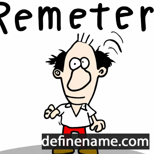 cartoon of the name Riemert