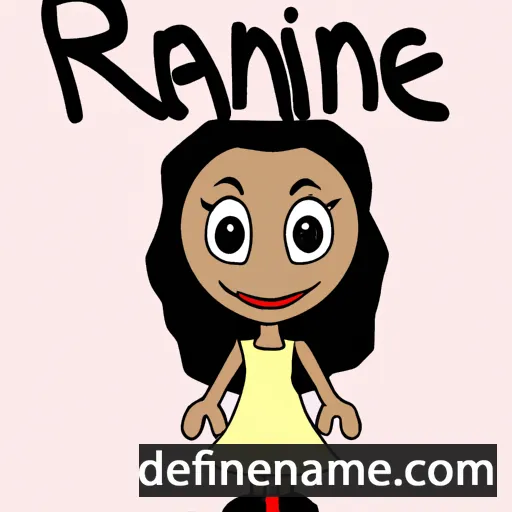 cartoon of the name Rihanne