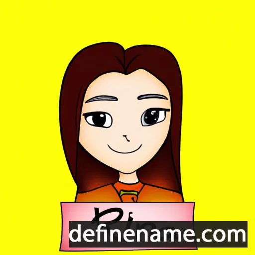 cartoon of the name Rina