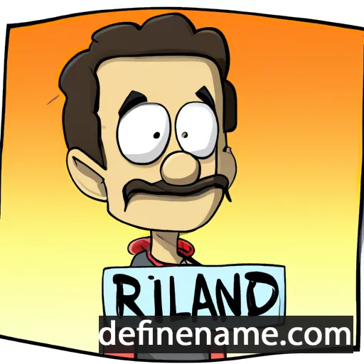 cartoon of the name Rinald