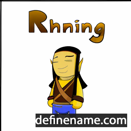 cartoon of the name Rinchin