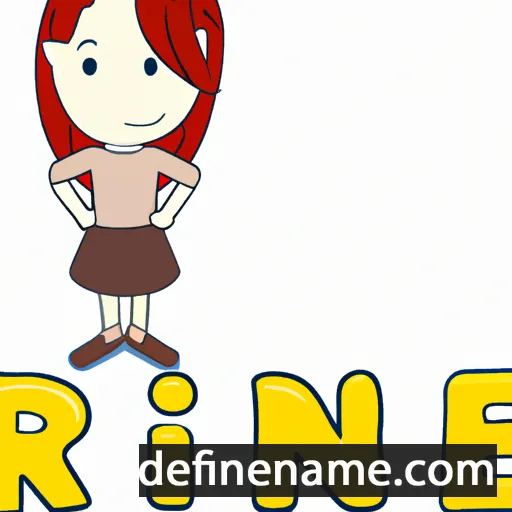 cartoon of the name Rine