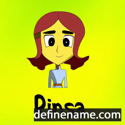 cartoon of the name Rinesa