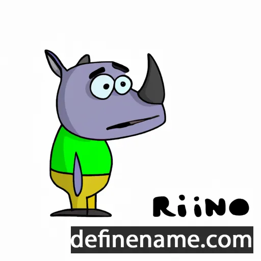 cartoon of the name Rinor