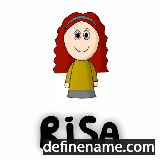 cartoon of the name Risa