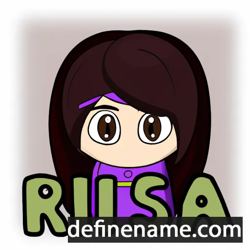 cartoon of the name Risa