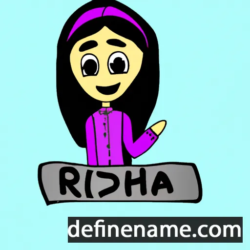 cartoon of the name Rishda