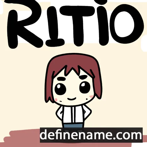 cartoon of the name Rittou