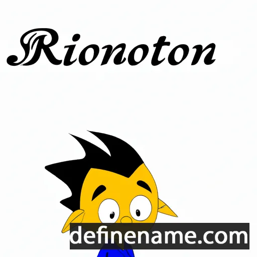 cartoon of the name Rivoningo