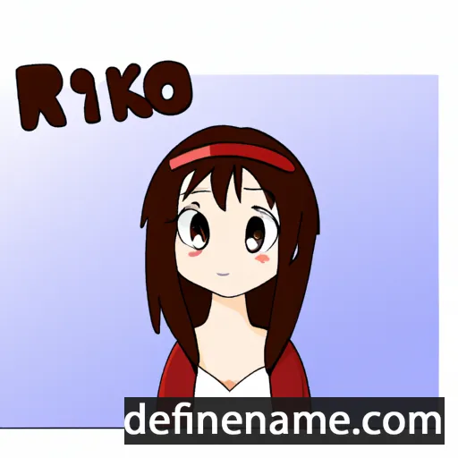 cartoon of the name Riyuko