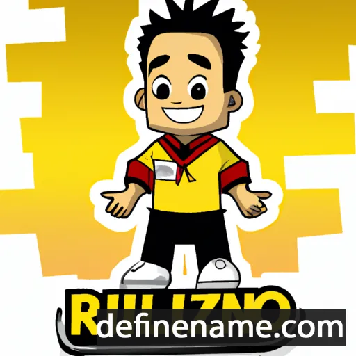 cartoon of the name Rizalino