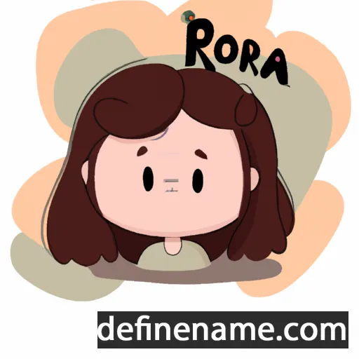 cartoon of the name Róa