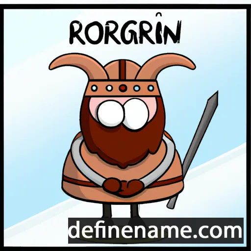 cartoon of the name Rögnvaldur