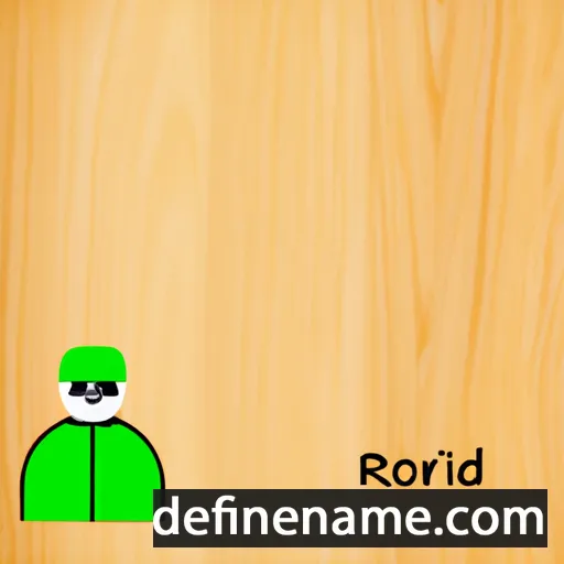 cartoon of the name Rødh