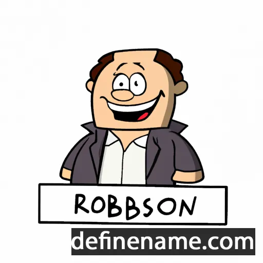 cartoon of the name Robeson