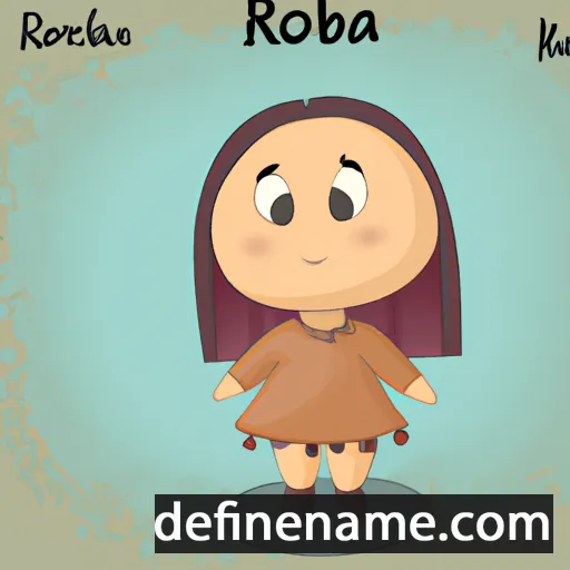 cartoon of the name Robia