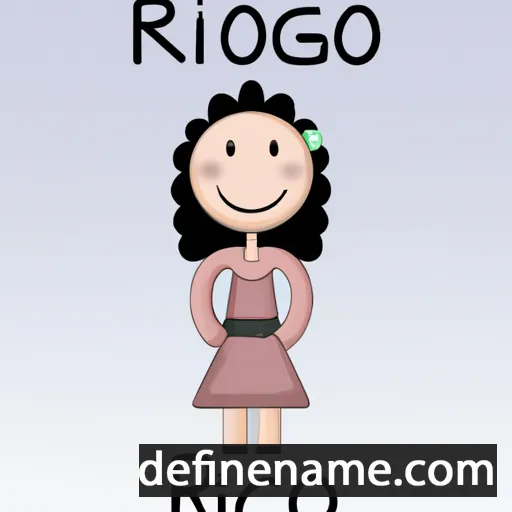 cartoon of the name Rocio