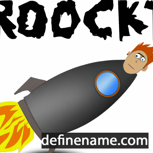 cartoon of the name Rocket