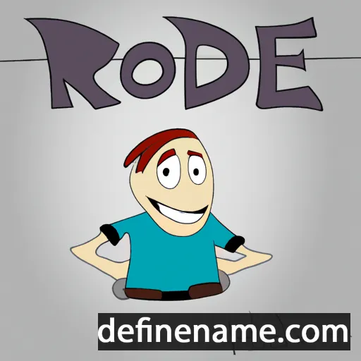 cartoon of the name Rode