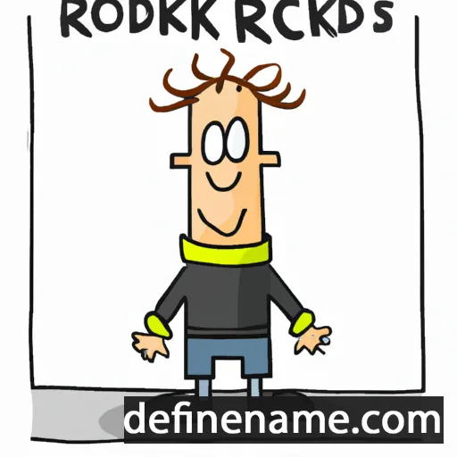 cartoon of the name Roderiks