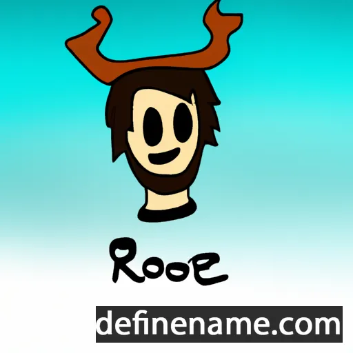 cartoon of the name Roee