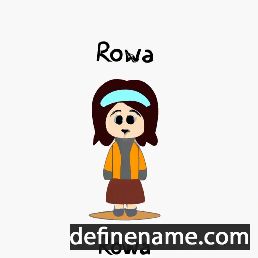 cartoon of the name Roṋewa